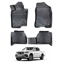 Mercedes X-Class Floor Mats 2017-2026, TPE All Weather, Non Slip Car Interior Floor Liner