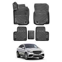 Mercedes GLE C292 Floor Mats 2015-2019, TPE All Weather, Non Slip Car Interior Floor Liner