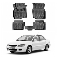 Mitsubishi Lancer Floor Mats 2001-2007, TPE All Weather, Non Slip Car Interior Floor Liner