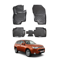 Mitsubishi Outlander Floor Mats 2012-2018, TPE All Weather, Non Slip Car Interior Floor Liner