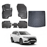 Mitsubishi Outlander Floor Mats and Cargo Liner 2019-2026, All Weather TPE Front, Rear & Cargo Set