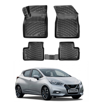 Nissan Micra Floor Mats 2016-2018, TPE All Weather, Non Slip Car Interior Floor Liner