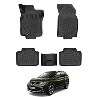 Nissan X-Trail Floor Mats 2013-2021, TPE All Weather, Non Slip Car Interior Floor Liner