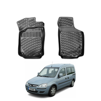 Opel Combo E Floor Mats 2001-2011, TPE All Weather, Non Slip Car Interior Floor Liner