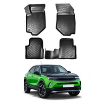 Opel Mokka Floor Mats 2021-2026, TPE All Weather, Non Slip Car Interior Floor Liner