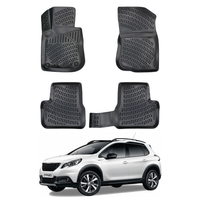 Peugeot Floor Mats 2008-2019, TPE All Weather, Non Slip Car Interior Floor Liner