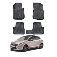 Peugeot 208 Floor Mats 2012-2019, TPE All Weather, Non Slip Car Interior Floor Liner