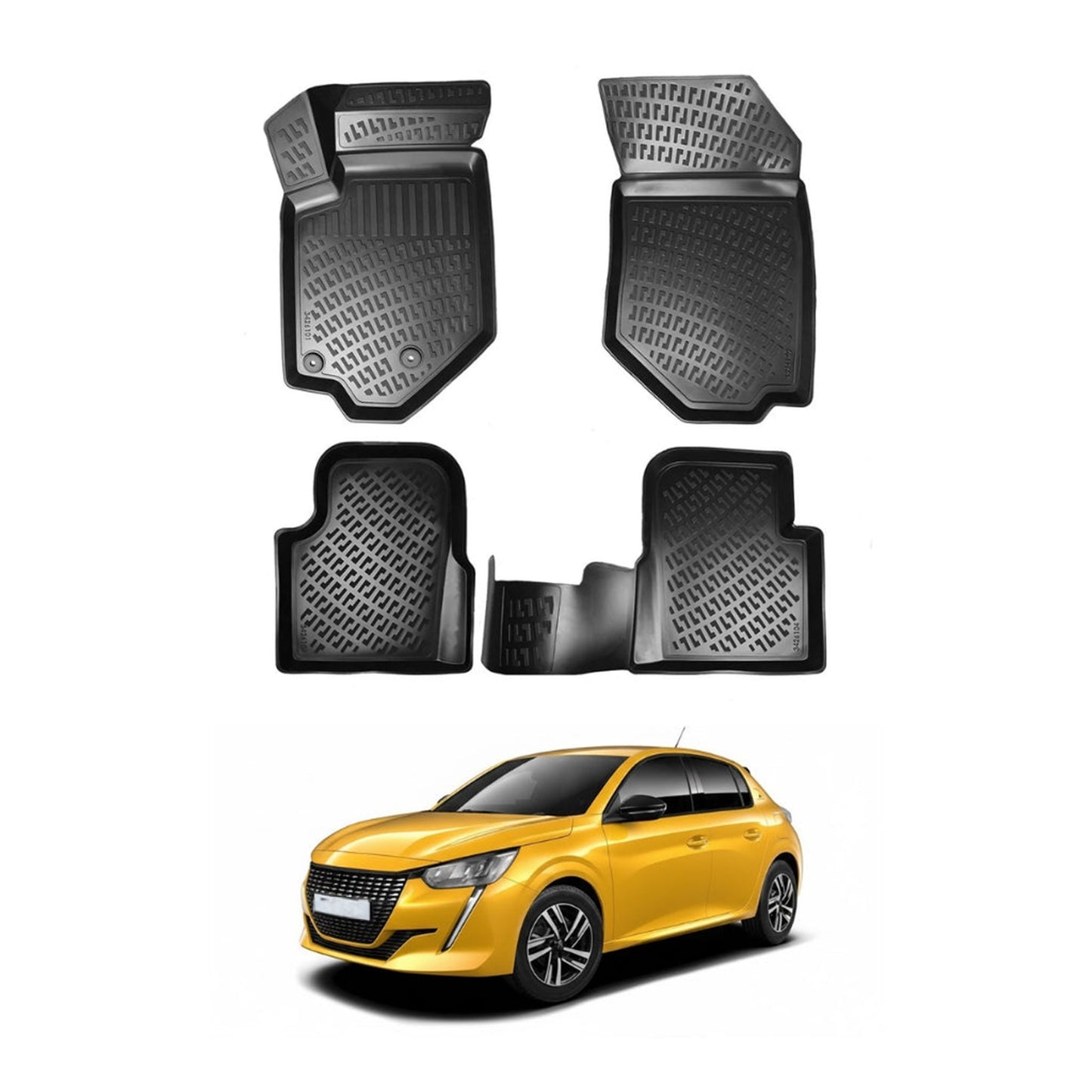 Peugeot 208 Floor Mats 2019-2026 - Auto Accessory