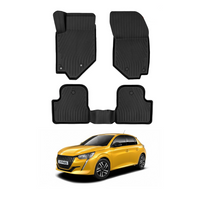 Peugeot 208 Floor Mats 2019-2026, TPE All Weather, Non Slip Car Interior Floor Liner