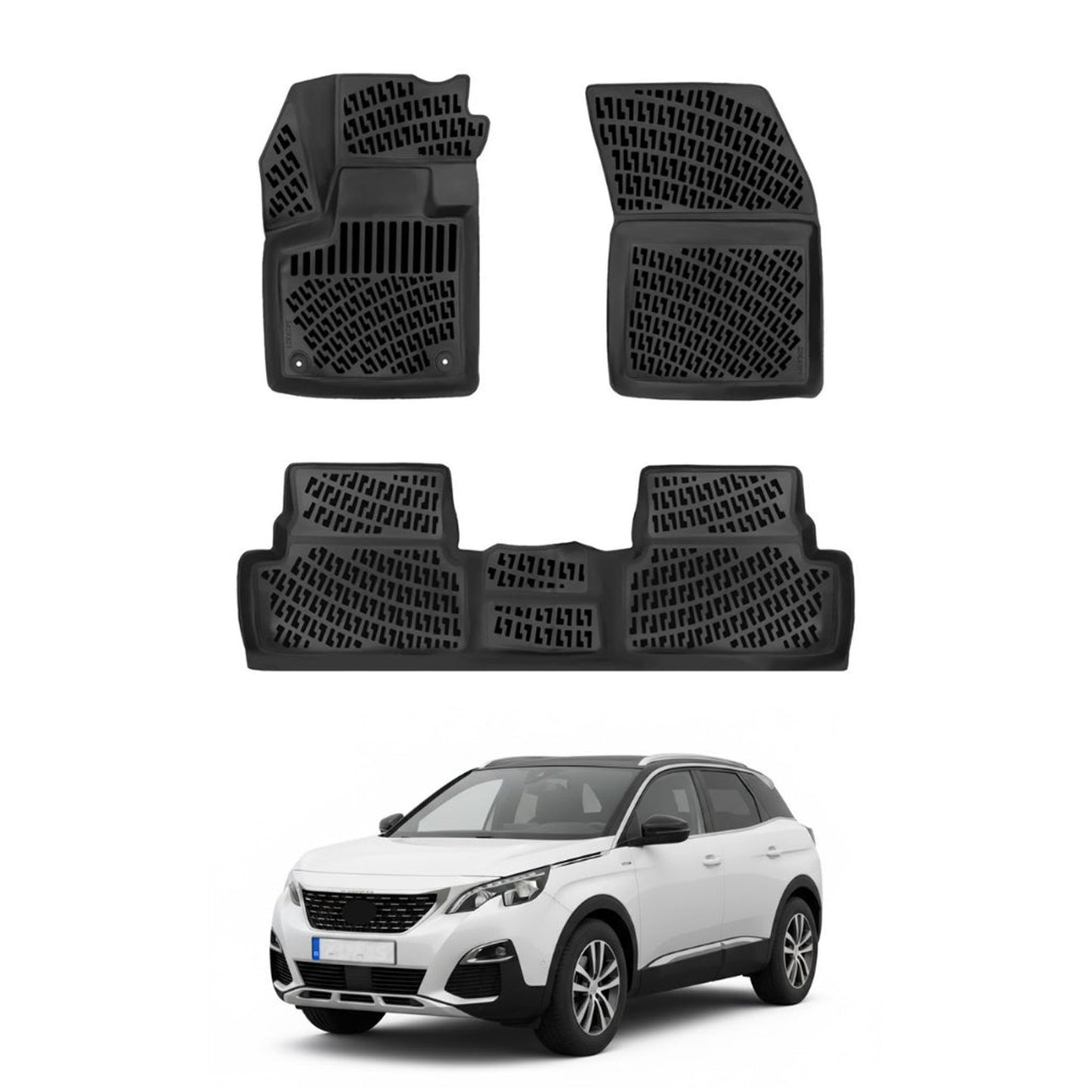 Peugeot 3008 Floor Mats 2016-2023 - Auto Accessory SKU: 0846