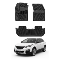 Peugeot 3008 Floor Mats 2016-2023, TPE All Weather, Non Slip Car Interior Floor Liner