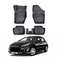 Peugeot 308 Floor Mats 2008-2013, TPE All Weather, Non Slip Car Interior Floor Liner