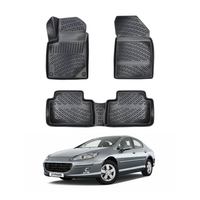 Peugeot 407 Floor Mats 2003-2010, TPE All Weather, Non Slip Car Interior Floor Liner