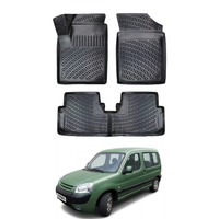 Peugeot Partner Floor Mats 1998-2008, TPE All Weather, Non Slip Car Interior Floor Liner