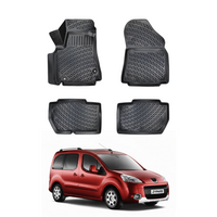Peugeot Partner Tepee Floor Mats 2008-2018, TPE All Weather, Non Slip Car Interior Floor Liner
