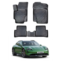 Porsche Taycan Cross Turismo Floor Mats 2021-2026, TPE All Weather, Non Slip Car Interior Floor Liner