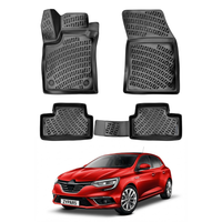 Renault Megane 4 Floor Mats 2016-2026, TPE All Weather, Non Slip Car Interior Floor Liner