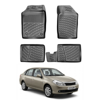 Renault Symbol Floor Mats 2008-2012, TPE All Weather, Non Slip Car Interior Floor Liner
