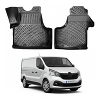 Renault Trafic Floor Mats 2014-2026, TPE All Weather, Non Slip Car Interior Floor Liner