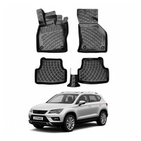 Seat Ateca Floor Mats 2016-2026, TPE All Weather, Non Slip Car Interior Floor Liner