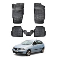 Seat Ibiza Floor Mats 2002-2008, TPE All Weather, Non Slip Car Interior Floor Liner