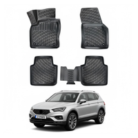 Seat Tarraco Floor Mats 2018-2026, TPE All Weather, Non Slip Car Interior Floor Liner