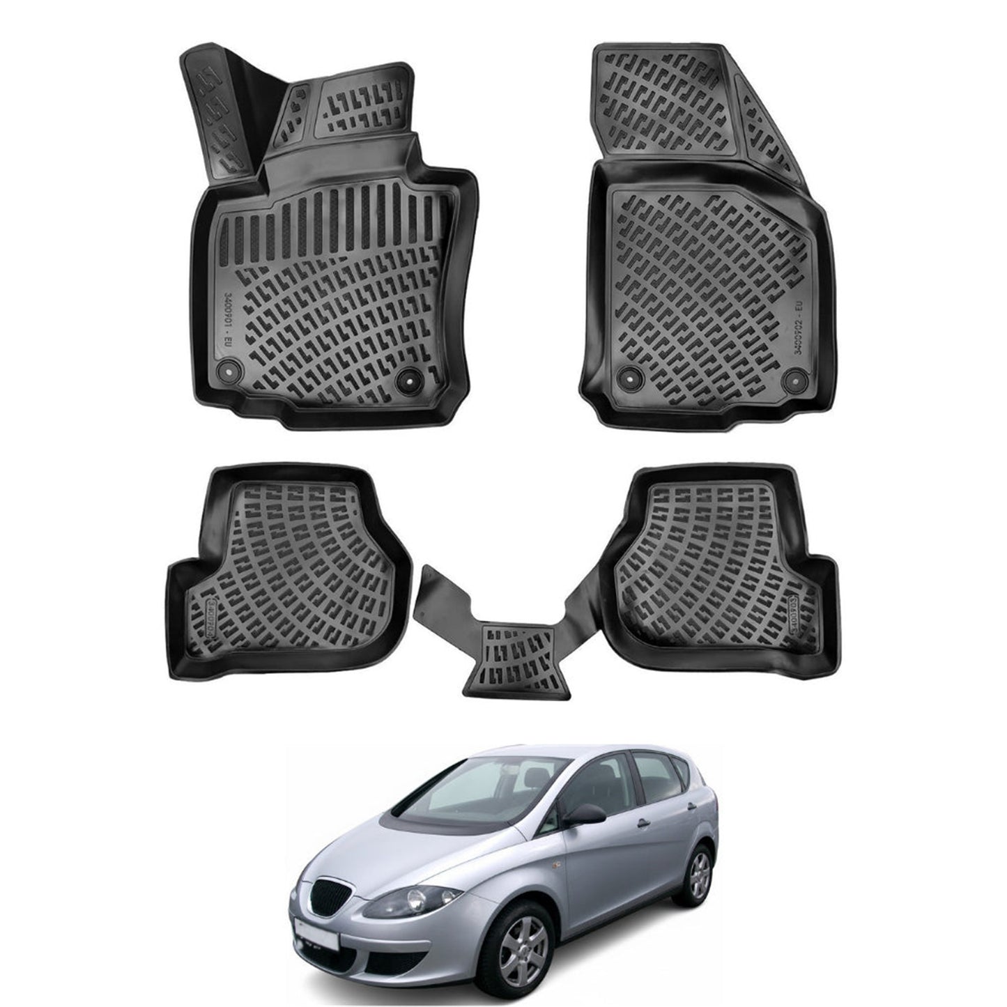 Seat Toledo Floor Mats 2004-2009 - Auto Accessory