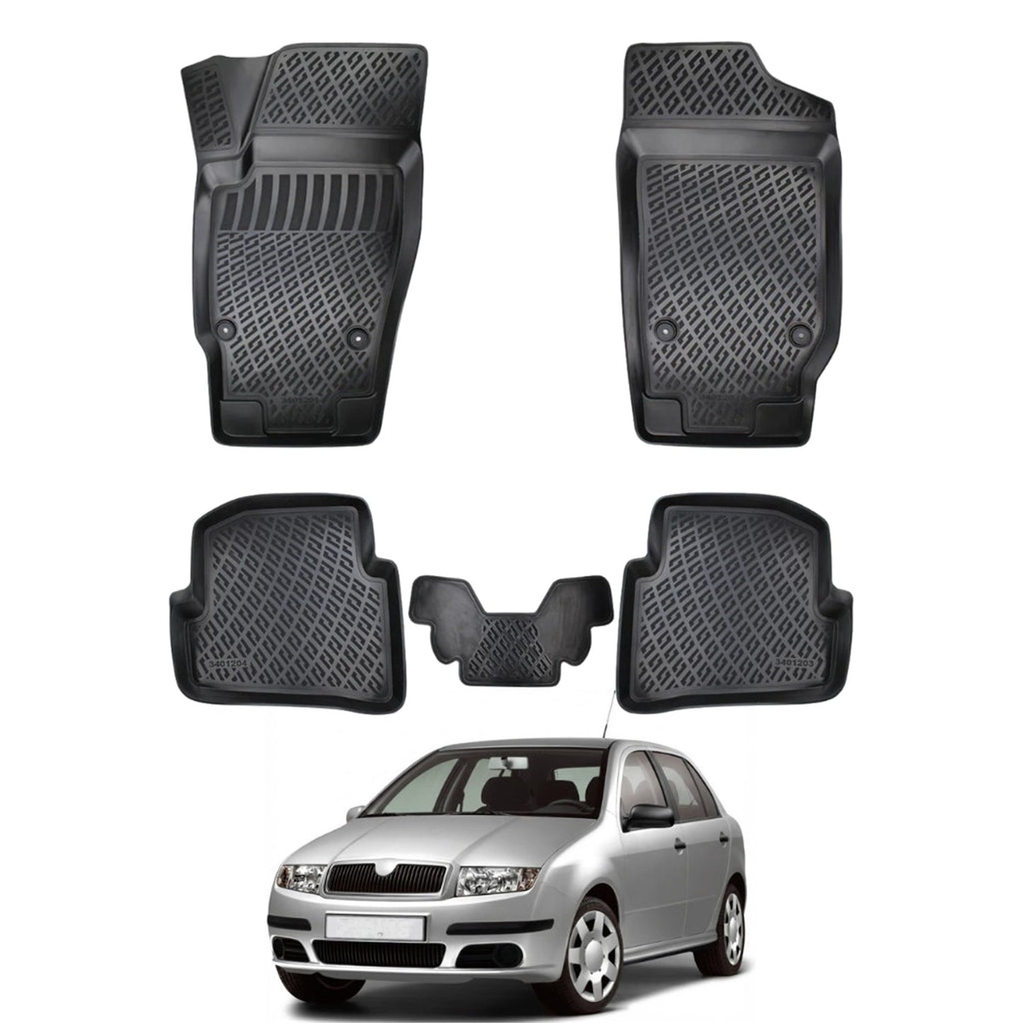 Skoda Fabia Floor Mats 1999-2007 - Auto Accessory