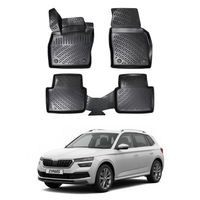 Skoda Kamiq Floor Mats 2019-2026, TPE All Weather, Non Slip Car Interior Floor Liner