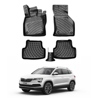 Skoda Karoq Floor Mats 2017-2026, TPE All Weather, Non Slip Car Interior Floor Liner