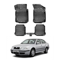 Skoda Octavia A4 Floor Mats 1996-2004, TPE All Weather, Non Slip Car Interior Floor Liner