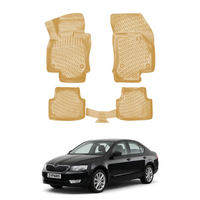 Skoda Octavia A7 Floor Mats 2012-2020, TPE All Weather, Non Slip Car Interior Floor Liner