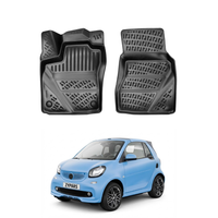 Smart Fortwo Floor Mats 2014-2019, TPE All Weather, Non Slip Car Interior Floor Liner