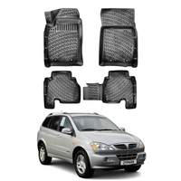 Ssangyong Kyron Floor Mats 2005-2026, TPE All Weather, Non Slip Car Interior Floor Liner