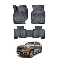 Ssangyong Rexton Floor Mats 2017-2026, TPE All Weather, Non Slip Car Interior Floor Liner