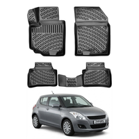 Suzuki Swift Floor Mats 2010-2017, TPE All Weather, Non Slip Car Interior Floor Liner