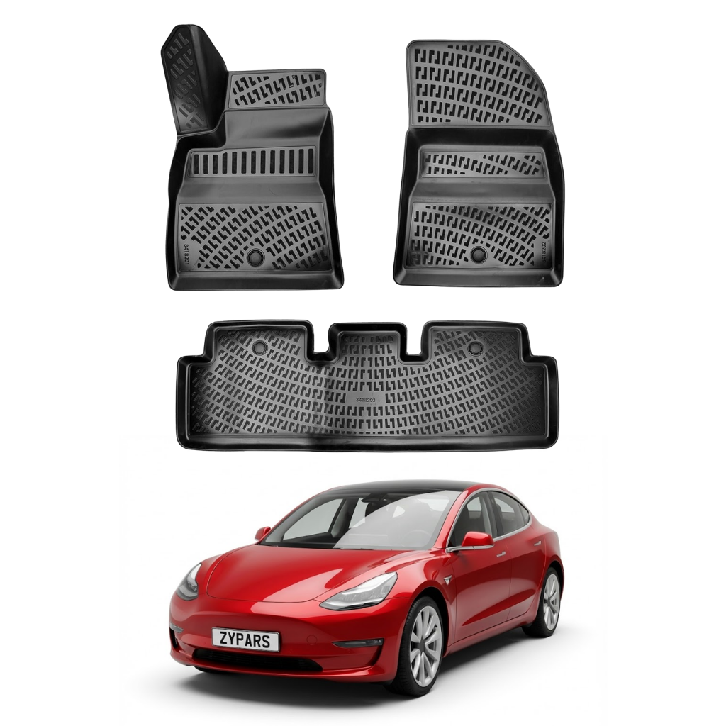 Tesla Model 3 Floor Mats 2017-2026