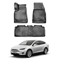 Tesla Model X Floor Mats 2015-2021, TPE All Weather, Non Slip Car Interior Floor Liner