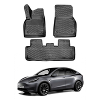 Tesla Model Y Floor Mats 2019-2026, TPE All Weather, Non Slip Car Interior Floor Liner