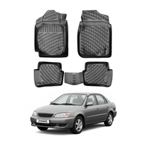 Toyota Corolla Floor Mats 1998-2002, TPE All Weather, Non Slip Car Interior Floor Liner