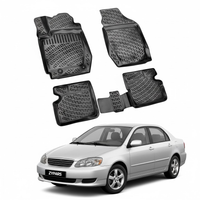 Toyota Corolla Floor Mats 2002-2007, TPE All Weather, Non Slip Car Interior Floor Liner