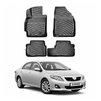 Toyota Corolla Floor Mats 2006-2012, TPE All Weather, Non Slip Car Interior Floor Liner
