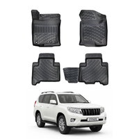 Toyota Land Cruiser Prado J150 Floor Mats 2009-2023, TPE All Weather, Non Slip Car Interior Floor Liner