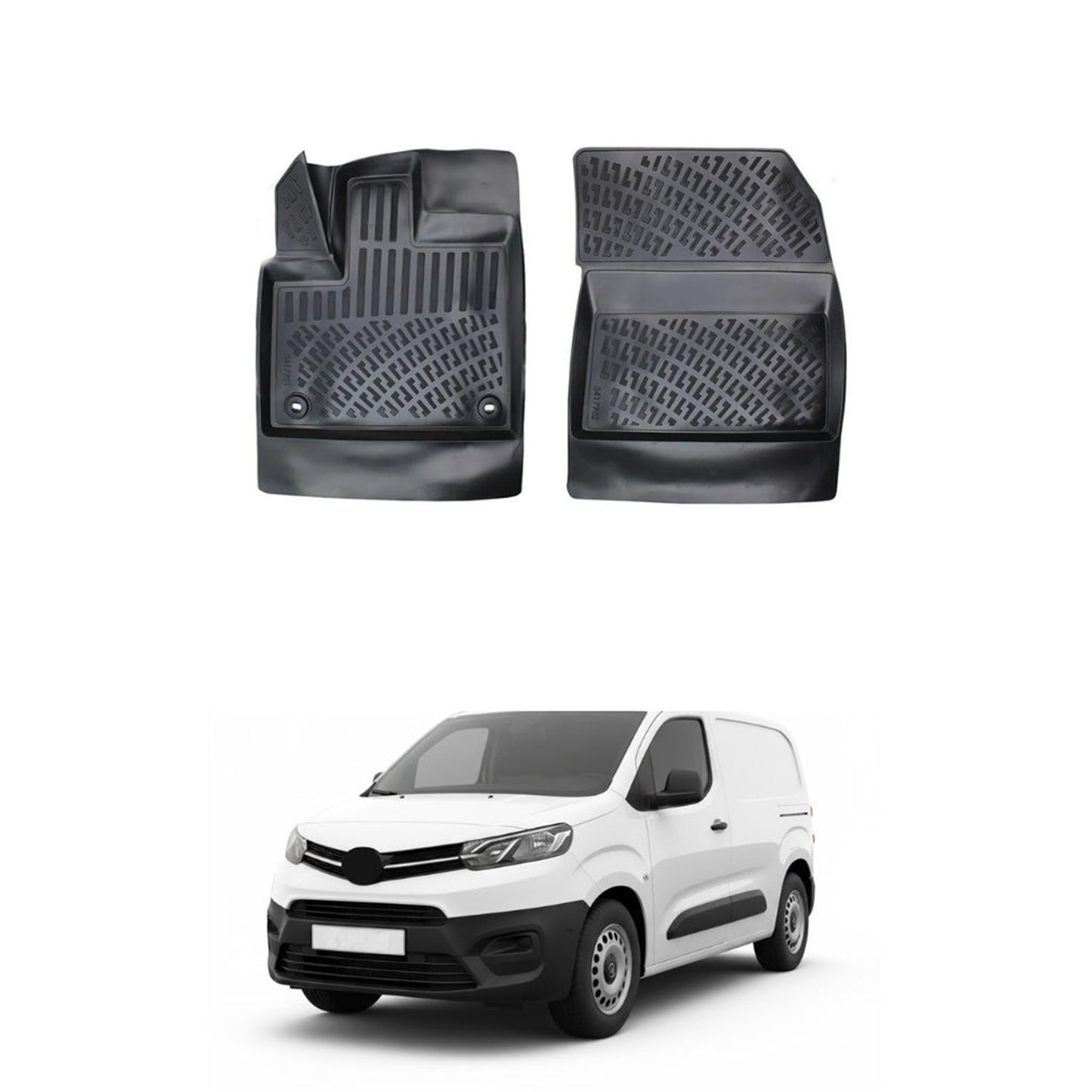 Toyota Proace City Floor Mats 2019-2026 - Auto Accessory SKU: 1077