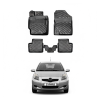 Toyota Yaris Floor Mats 2005-2013, TPE All Weather, Non Slip Car Interior Floor Liner