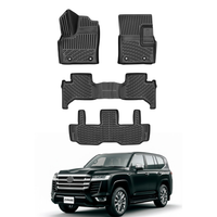 Toyota Land Cruiser J300 Floor Mats 2021-2024, TPE All Weather, Non Slip Car Interior Floor Liner