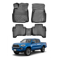 Toyota Tacoma Floor Mats 2016-2018, TPE All Weather, Non Slip Car Interior Floor Liner