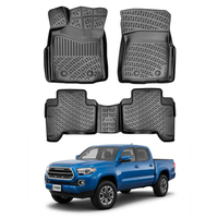 Toyota Tacoma Floor Mats 2018-2023, TPE All Weather, Non Slip Car Interior Floor Liner