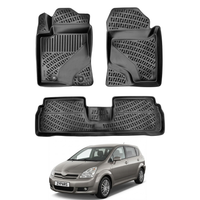 Toyota Verso Floor Mats 2003-2009, TPE All Weather, Non Slip Car Interior Floor Liner