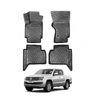 Volkswagen Amarok Floor Mats 2010-2022, TPE All Weather, Non Slip Car Interior Floor Liner